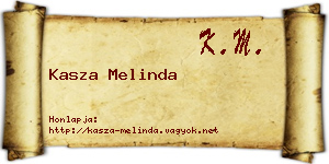 Kasza Melinda névjegykártya