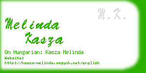 melinda kasza business card